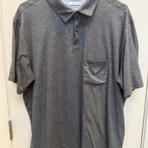 Columbia PFG Gray Polo Shirt